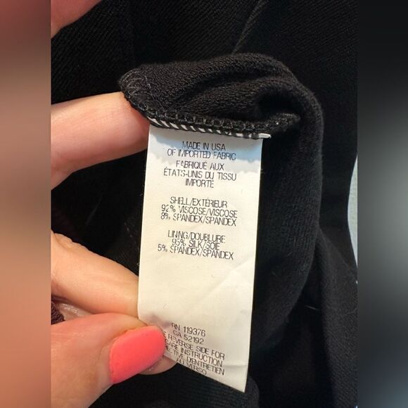 Helmut Lang Black Gala Knit Square Neck Cut Out Bodycon Dress Southern Charm L - Picture 8 of 8